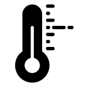 medium temperature glyph Icon