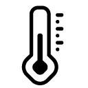 medium temperature line Icon