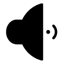 medium volume glyph Icon