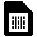 memory card glyph Icon