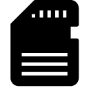 memory card glyph Icon