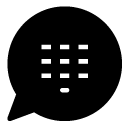 message dialpad glyph Icon
