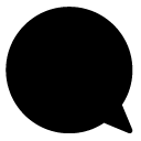 message one glyph Icon