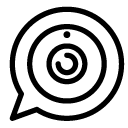 message webcam line Icon