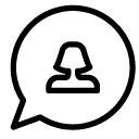 message woman line Icon