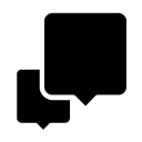 messaging nine glyph Icon