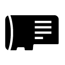 micro sd chip glyph Icon