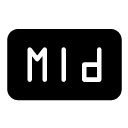 mid glyph Icon