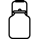 milk canister line icon