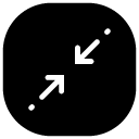 minimize sides glyph Icon