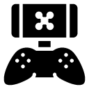 mobile phone gamepad glyph Icon