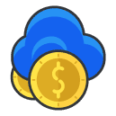 money cloud freebie icon