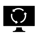 monitor refresh glyph Icon
