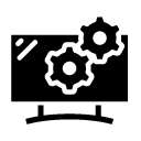 monitor settings glyph Icon