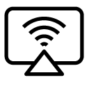 monitor wireless line Icon