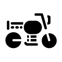 motorcycle glyph Icon