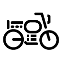 motorcycle line Icon
