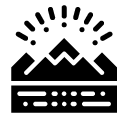 moutain glyph Icon
