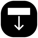 move down glyph Icon