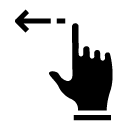 move left glyph Icon
