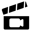 movie camera glyph Icon