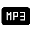 mp3 glyph Icon