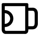 mug line icon