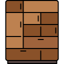 multi closet filled outline icon