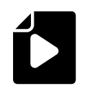 multimedia file glyph Icon