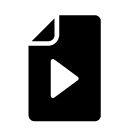 multimedia glyph Icon