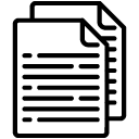 multiple text documents solid icon