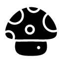 mushroom glyph Icon
