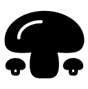 mushroom glyph Icon