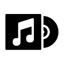 music album glyph Icon