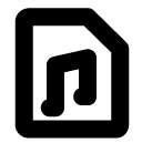 music document line icon