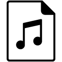 music document solid icon