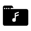 music folder glyph Icon