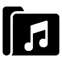 music folder glyph Icon