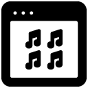 music library glyph Icon