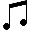 music notes solid icon
