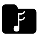 music sound folder glyph Icon