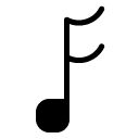 music sound glyph Icon