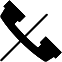 mute phone glyph Icon