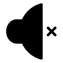 mute volume glyph Icon