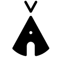 native tent glyph Icon