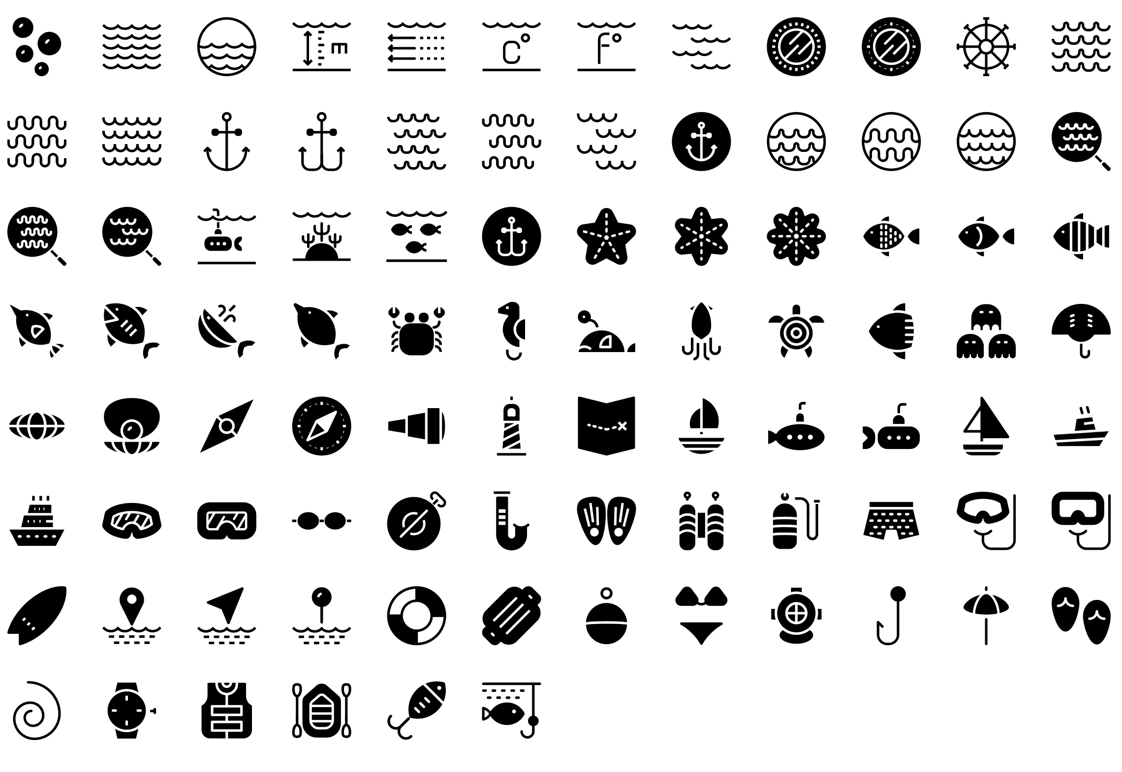 nautical-glyph-icons-preview