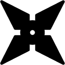 ninja star glyph Icon