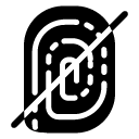 no fingerprint glyph Icon