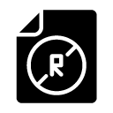 no r file glyph Icon