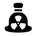 nuclear bag glyph Icon
